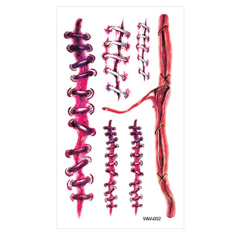 Pegatinas De Cicatrices De Sutura Sangrante De Halloween