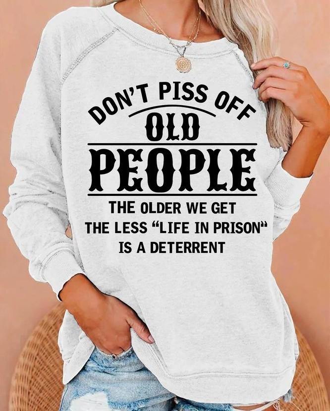 2020 Suéter casual con estampado de letras con cuello redondo y manga larga para mujeres europeas y americanas - MXbueno