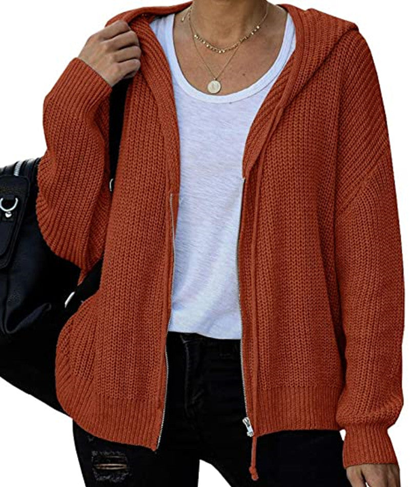 Nuevo Otoño E Invierno Super Fire Suéter Con Capucha Abrigo Cremallera Suéter Cardigan