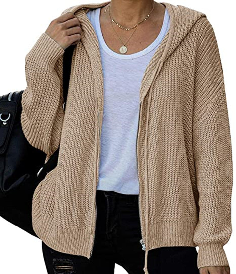 Nuevo Otoño E Invierno Super Fire Suéter Con Capucha Abrigo Cremallera Suéter Cardigan