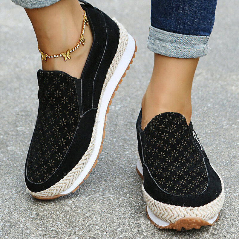 Zapatos Casuales Con Cremallera Tallada