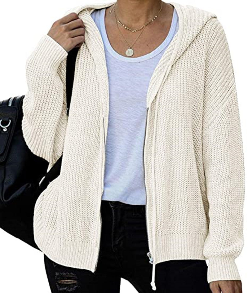 Nuevo Otoño E Invierno Super Fire Suéter Con Capucha Abrigo Cremallera Suéter Cardigan