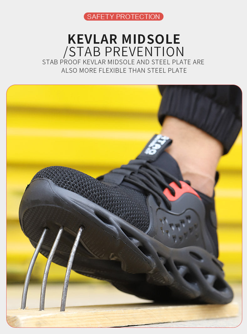 Zapatos de trabajo de seguridad ligeros transpirables