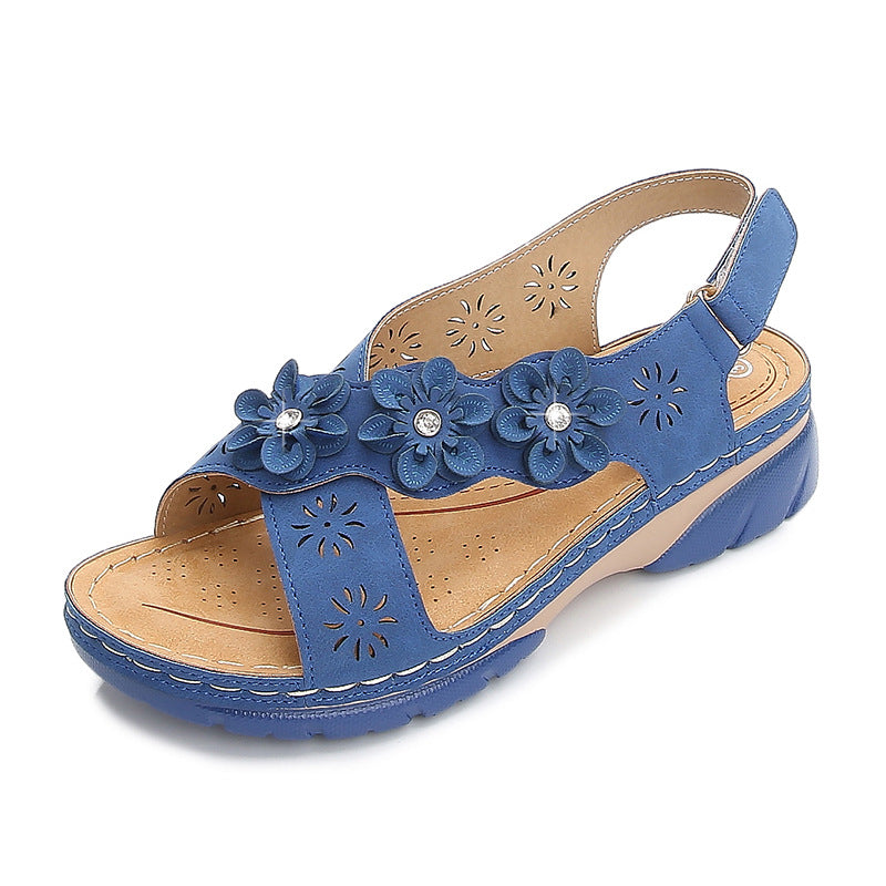 [W-Zapato] Nuevas Sandalias De Flores De Verano Para Mujer