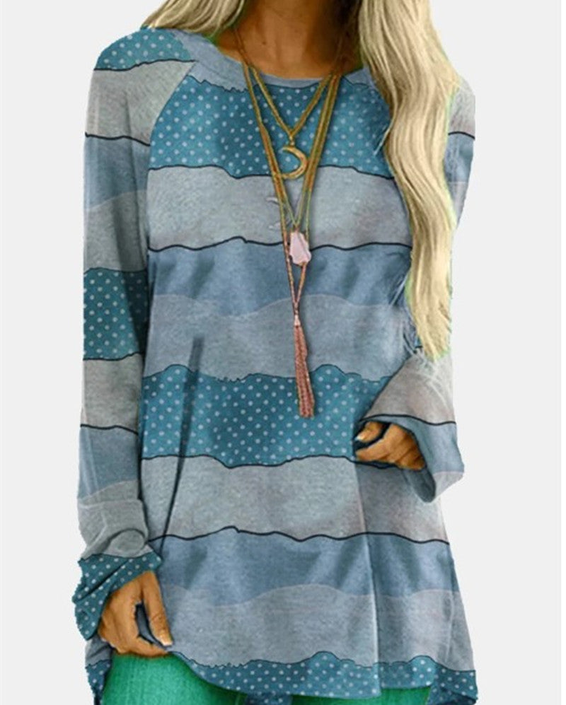 Top De Manga Larga Con Estampado Digital De Gato