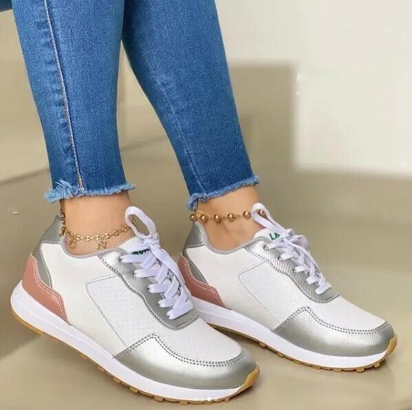 Zapatillas Con Cordones Para Mujer