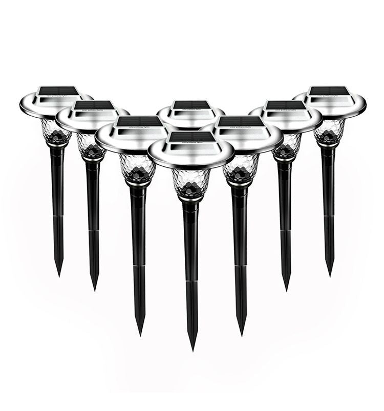 Nueva Luz Solar Para Césped, Lámpara De Tierra Led, Luz De Ambiente De Patio Impermeable Al Aire Libre, RGB