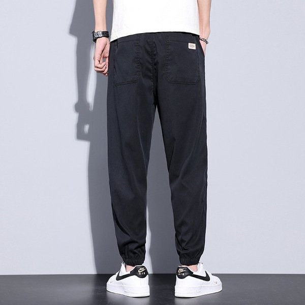 [M-Ropa] Pantalones Suaves De Secado Rápido De Verano De Seda De Hielo Para Hombre