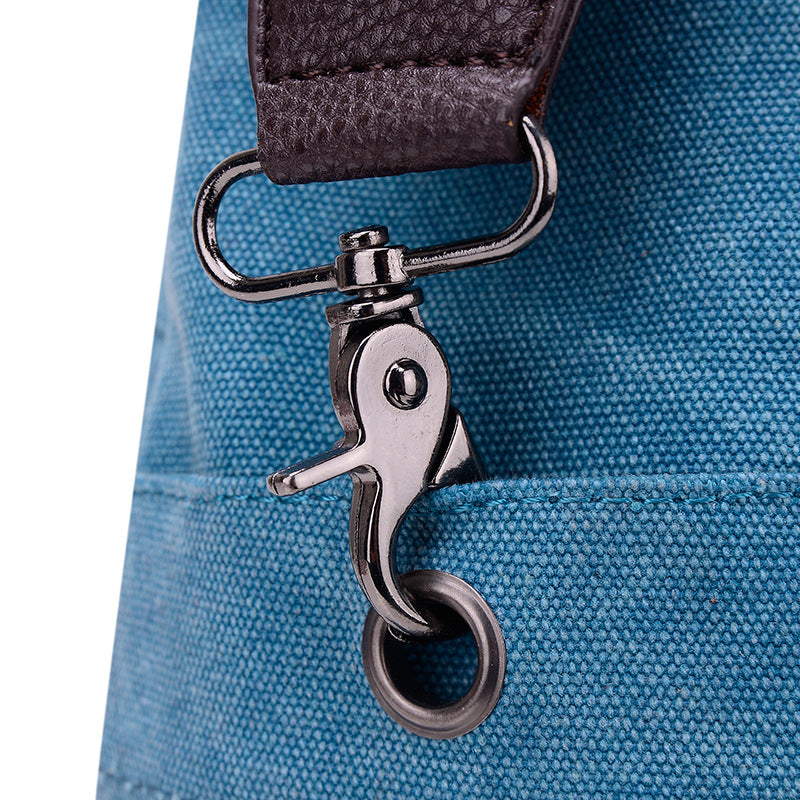 [W-Bolso] Mensajero Informal Portátil De Un Solo Hombro Estilo Universitario Retro