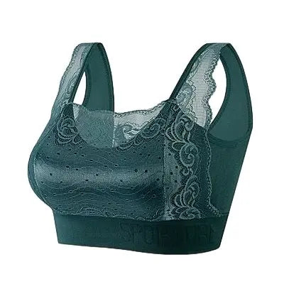 [W-Ropa Interior] Lencería Para Dormir De Encaje Inalámbrico Femenino