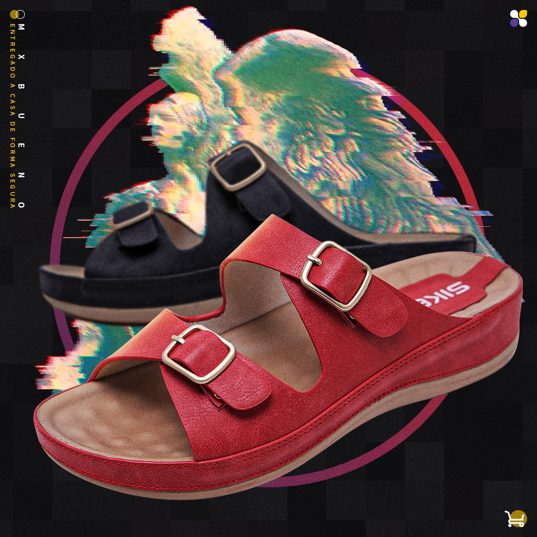 Sandalias De Plataforma Cómodas Con Hebilla Antideslizante