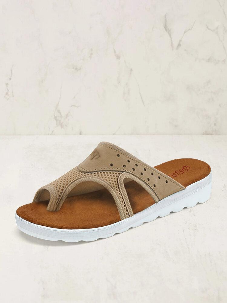 Empalme De Malla De Tela Con Anillo Del Dedo Del Pie Cómodas Zapatillas Casuales