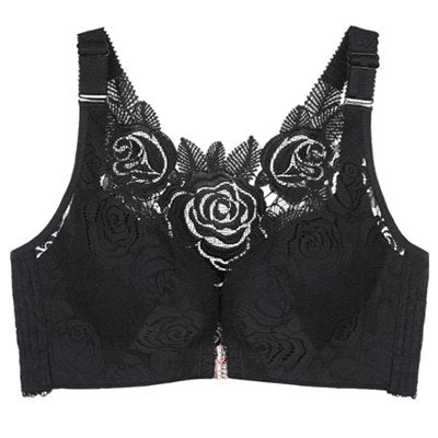 [W-Ropa Interior] New Rose Thin Section Push Up Ropa Interior Ajustable Con Hebilla Frontal