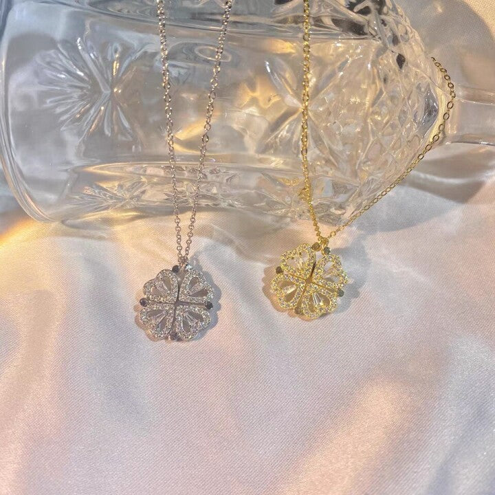 ☘Collar Con Forma De Corazón De Cuatro Hojas🎁 Los Mejores Regalos Para Sus Seres Queridos