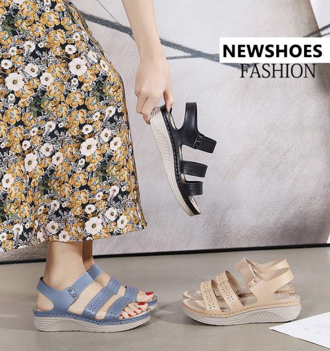 Sandalias Casuales De Talla Grande Para Mujer - MXbueno