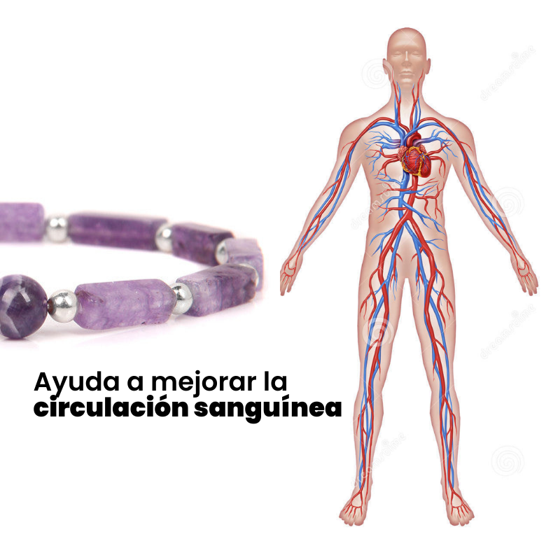 [001] Pulsera De Piedra Amatista