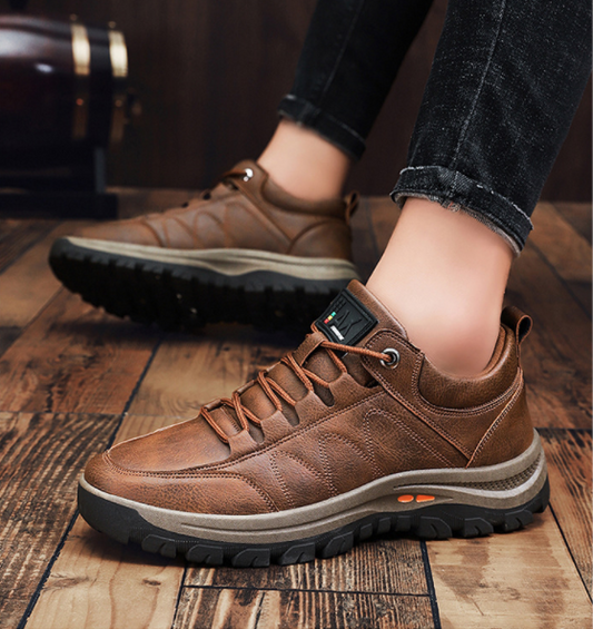 Zapatos Deportivos De Cuero Casual De Negocios - MXbueno