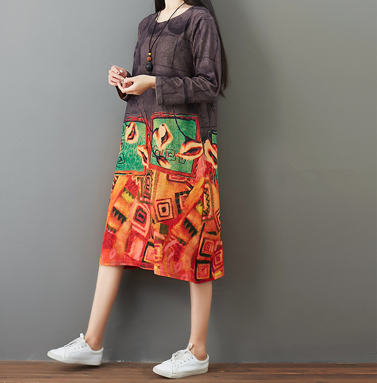 Vestido Base Elástico De Longitud Media - MXbueno