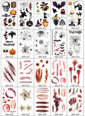 Pegatinas De Cicatrices De Sutura Sangrante De Halloween