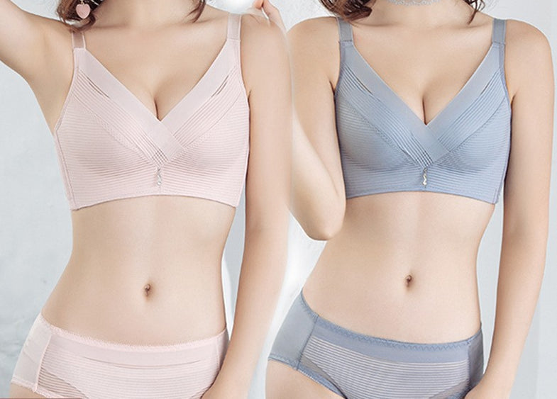 [W-Ropa Interior] Sujetador De Mujer Ajustable Push Up Sin Aros