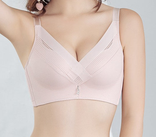 [W-Ropa Interior] Sujetador De Mujer Ajustable Push Up Sin Aros