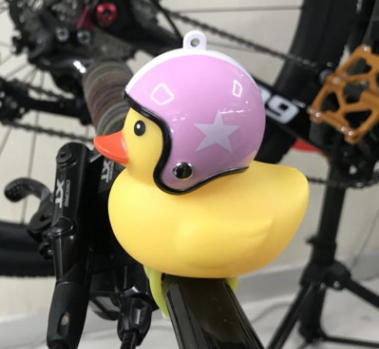 Casco Pato Bicicleta Cuerno Luz