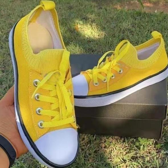 Zapatillas De Punto Casual Para Mujer Nuevas