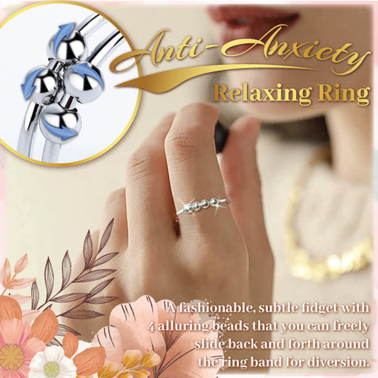 Anillo Fidget Rolling Beads