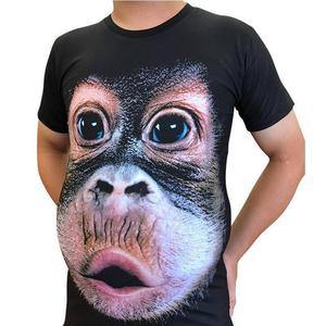 3D dibujo gracioso Gorilla Camiseta - MXbueno