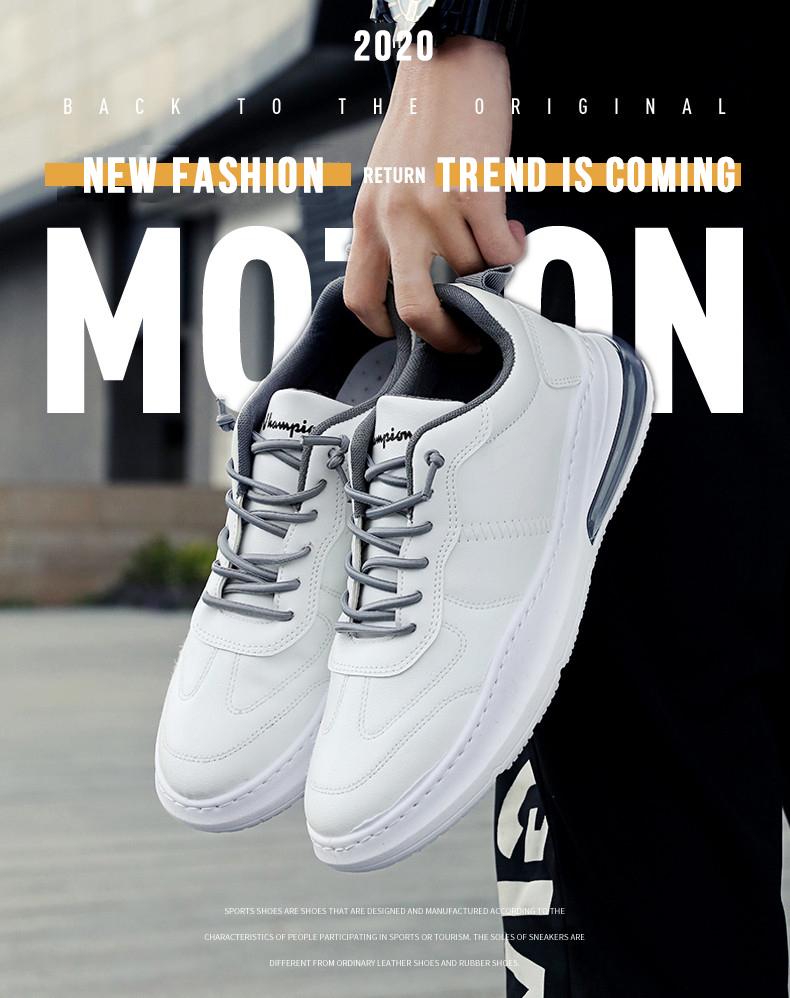 Moda Hombres Zapatillas de Cuero Aire Zapatos Tide Suela de Goma