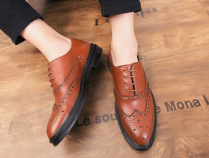 Zapatos Brogue De Moda De Estilo Británico - MXbueno