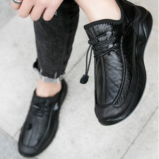 Calzado Casual De Cuero Antideslizante Para Hombre - MXbueno