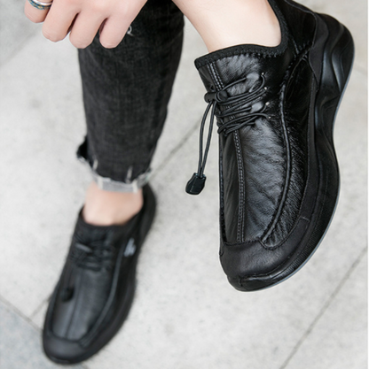 Calzado Casual De Cuero Antideslizante Para Hombre - MXbueno
