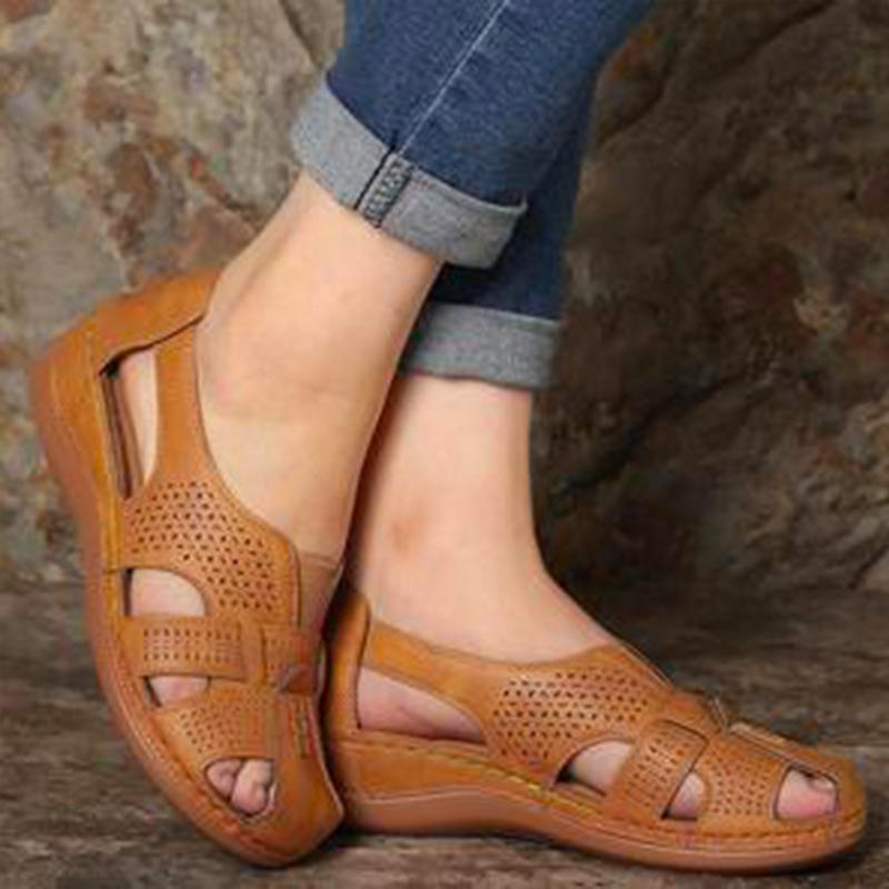 🔥Sandalias Bajas Vintage Huecas