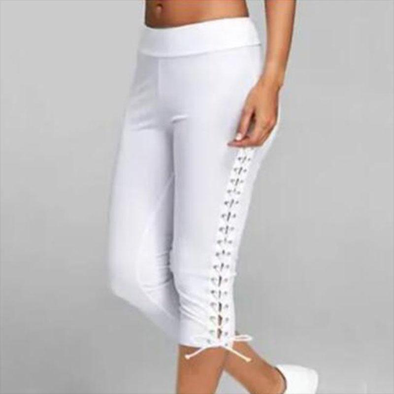 Leggings Capri Con Cordones