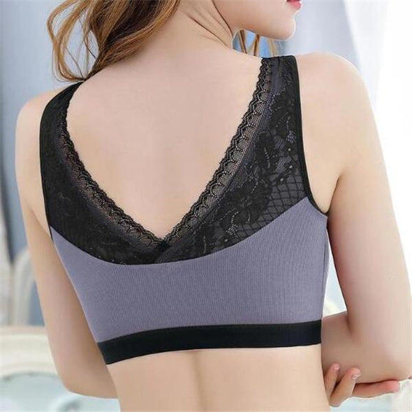 【SUJETADOR DE APOYO A PRESIÓN CERO】 Sujetador Con Cremallera Frontal El Mejor Sujetador Para El Pecho