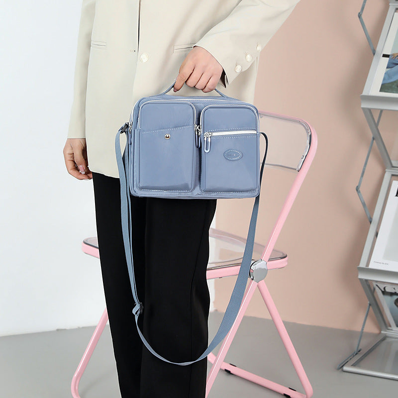[W-Bolso] Bolso De Hombro De Gran Capacidad Para Mujer Tela De Nailon Impermeable
