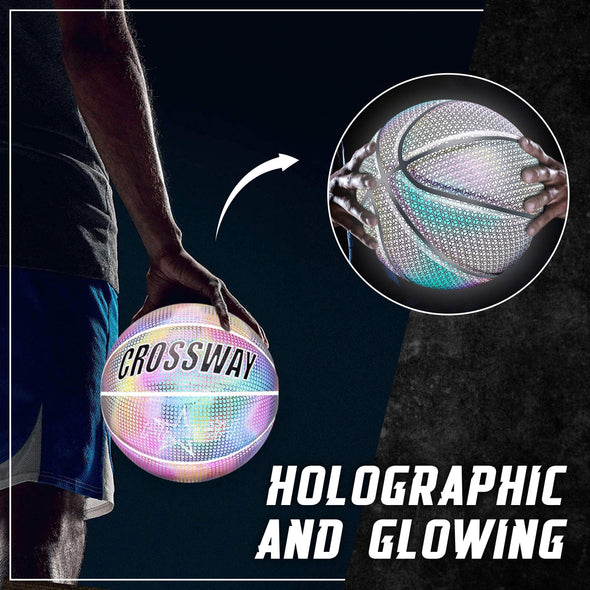 Baloncesto Reflectante Brillante Holográfico
