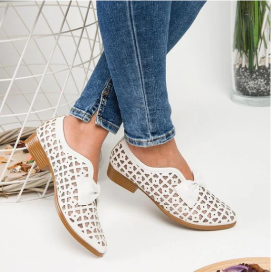 Zapato Verano Transpirable Lazo Hueco
