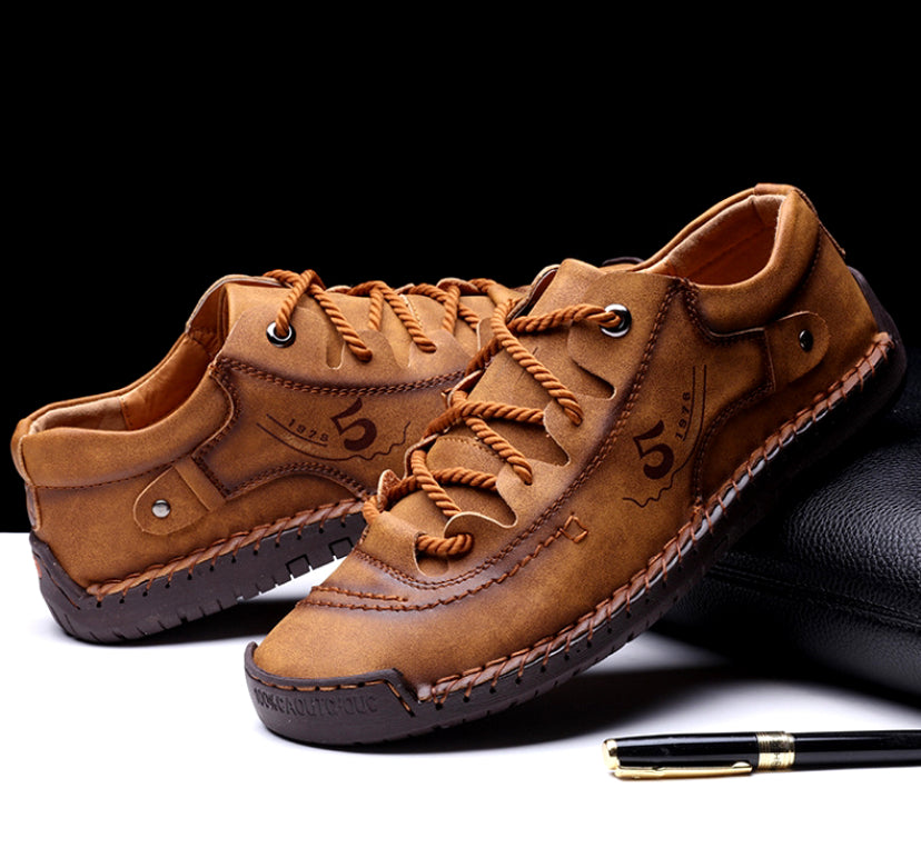 Cosido a mano zapatos casuales suaves