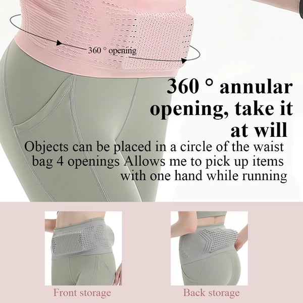 Cintura Oculta Transpirable Tejida Multifuncional