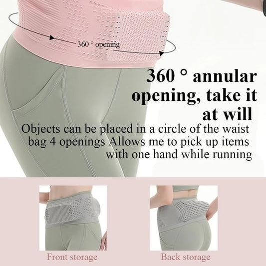 Cintura Oculta Transpirable Tejida Multifuncional