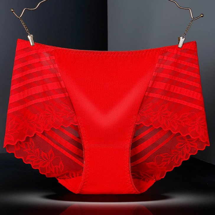 [W-Ropa Interior] Braguita Mujer Talle Medio Algodón Encaje