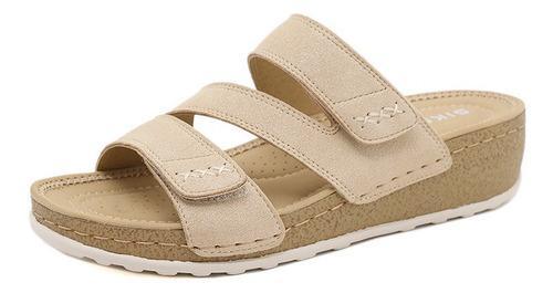 [W-Zapato] 2022 Verano Nueva Red Roja Al Aire Libre Simple Moda Velcro Versat