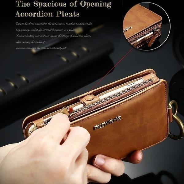 Funda de cartera de soporte retro clásico para movil - MXbueno