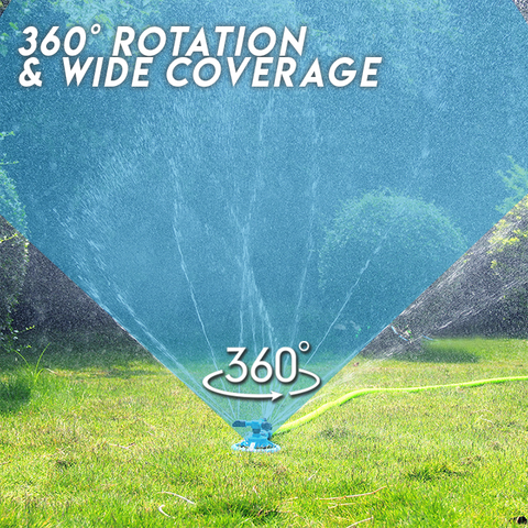 Aspersor De Jardín Giratorio De 360 Grados