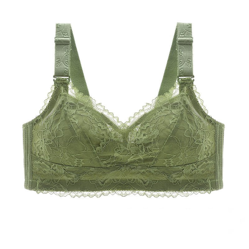 [W-Ropa Interior] Sujetador De Encaje De Copa De Cristal