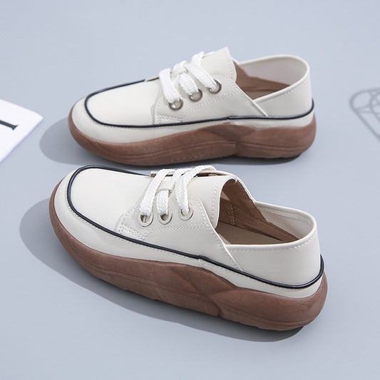 [W-Zapato] Zapatos Casuales De Suela Gruesa Que Combinan Con Todo Para Mujer