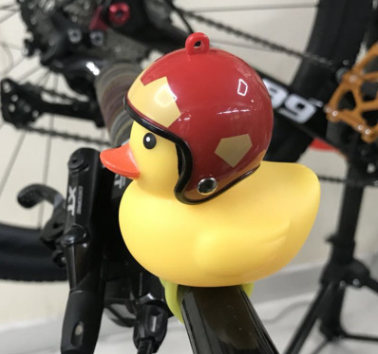 Casco Pato Bicicleta Cuerno Luz