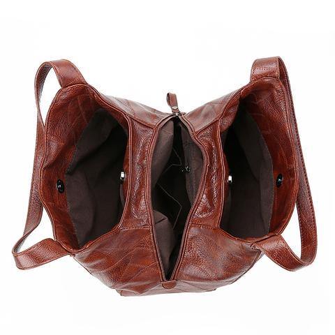Bolso de cuero vintage para mujer - MXbueno